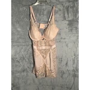 Vintage Kathy Ireland intimates lingerie Lace Satin Trim Underwire Pink Size 2X‎
